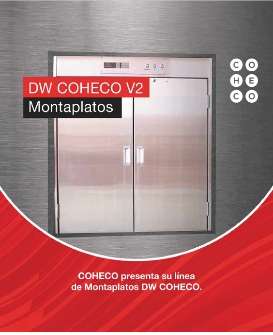Se presenta la línea de montaplatos DW COHECO